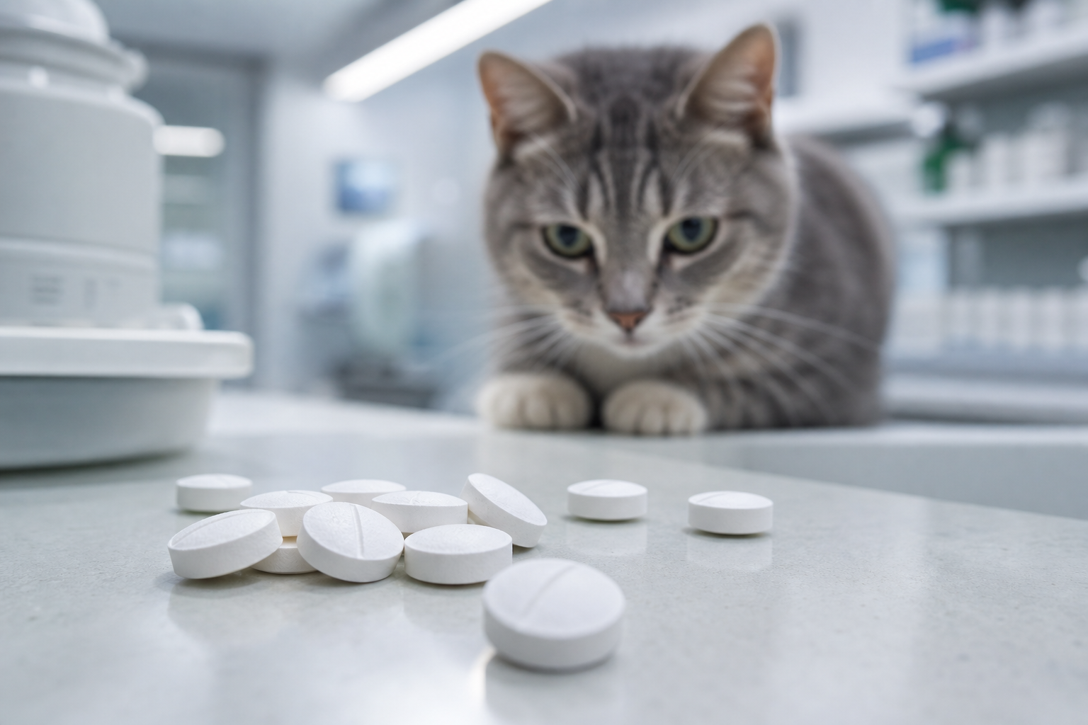 Paracetamol tablets - lethal to cats