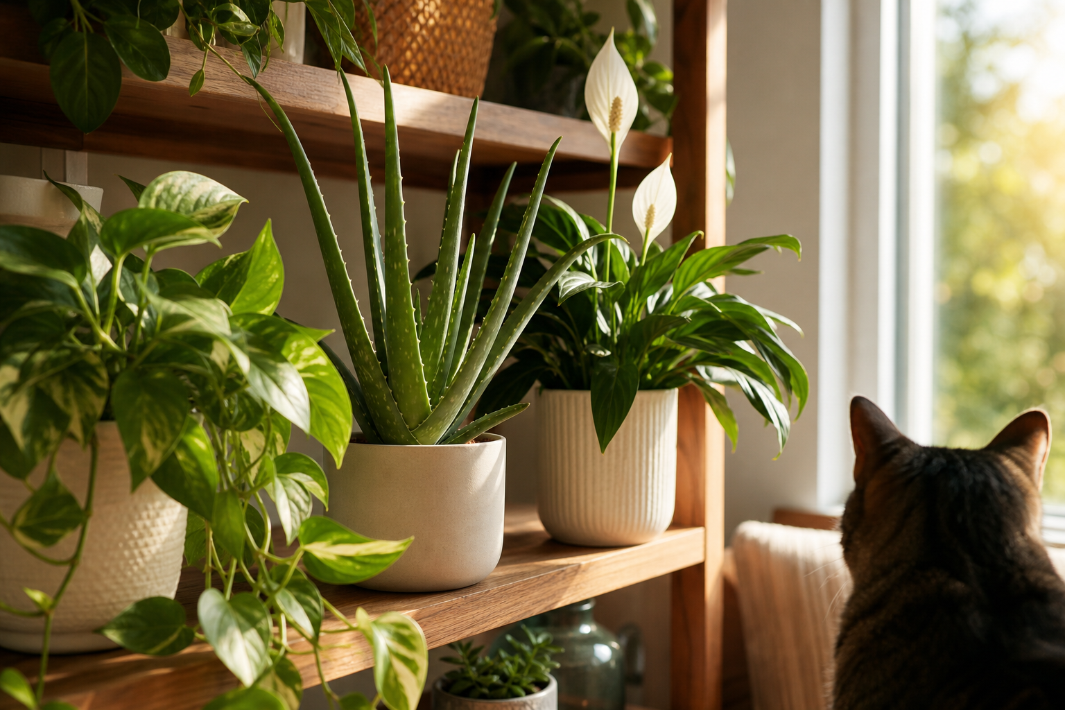Common houseplants that are toxic to cats